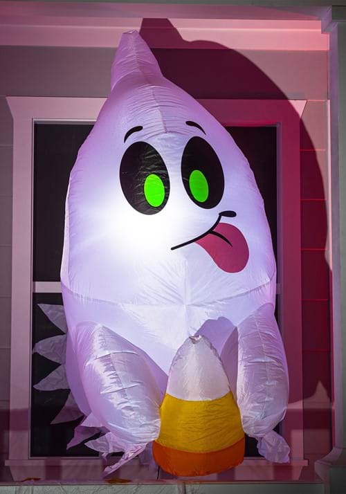 4FT Inflatable Window Breaker Cute Ghost Escaping Prop Decoration - US 6008