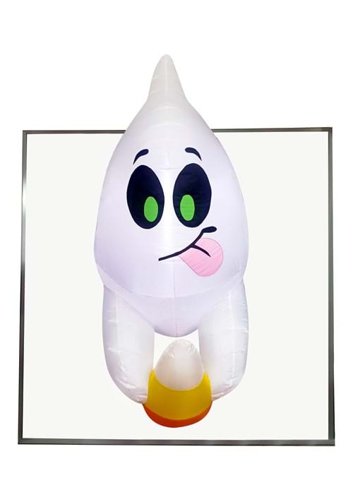 4FT Inflatable Window Breaker Cute Ghost Escaping Prop Decoration - US 6008