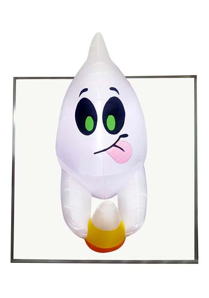 4FT Inflatable Window Breaker Cute Ghost Escaping Prop Decoration - US 6008