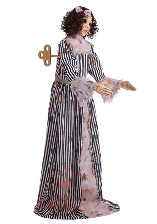 5.6FT Haunted Wind-Up Doll Animatronic Decoration - US 5526