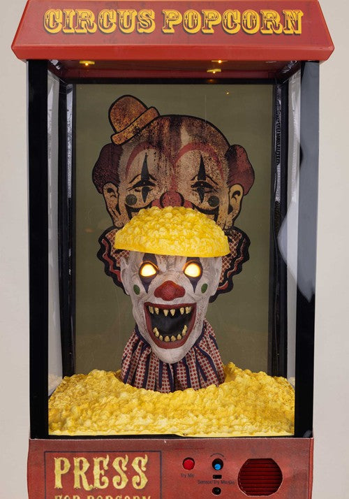 5.7FT Kernelias the Popcorn Clown Animatronic Decoration - US 4750