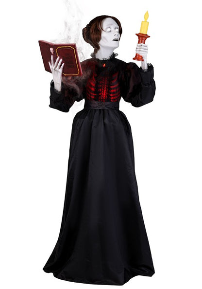 5.7FT Lorelai the Ghostly Librarian Animatronic Decoration - US 8612