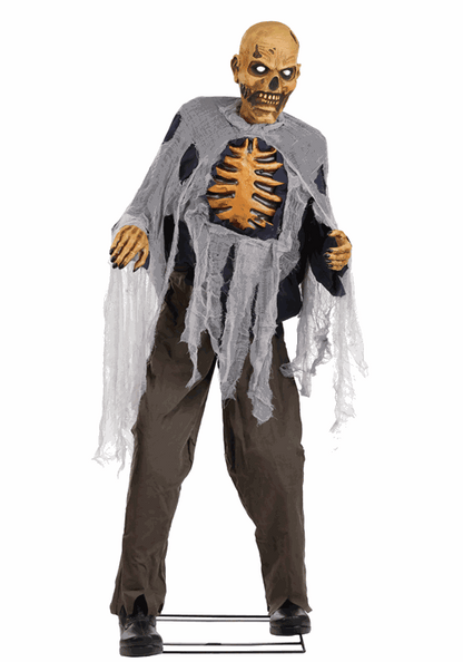 5.9FT Lumbering Zombie Animatronic Halloween Decoration - US 1480