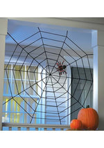 5FT Black Widow Rope Web Halloween Prop - US 7516