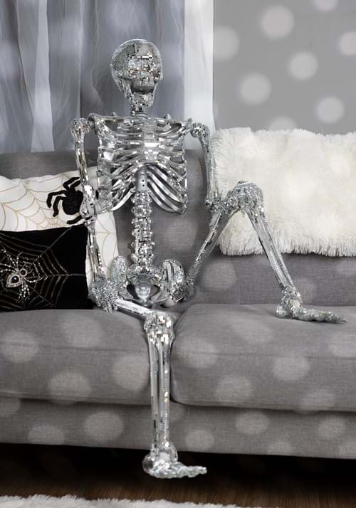 5FT Disco Skeleton Halloween Decoration - US 0746
