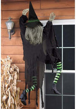5FT Climbing Witch Wall Halloween Decoration - US 4943