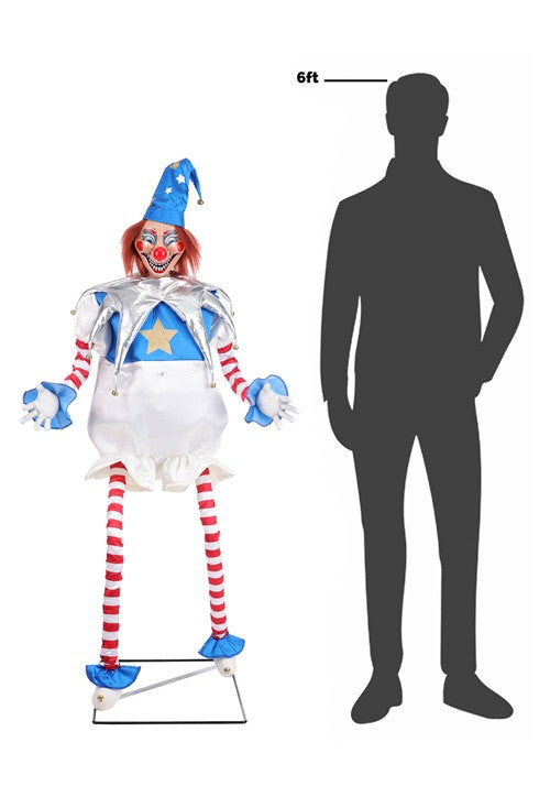 5FT Poltergeist Clown Animatronic Decoration - US 9411