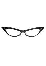50's Black Frame Costume Glasses for Adults - US 9963
