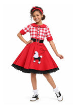 Girl's 50's Sock Hop Darling Costume Dress - US 6497