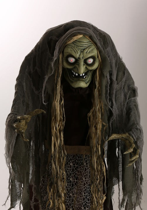 5FT Hag the Witch Animatronic Decoration - Scream Saver - US 8553