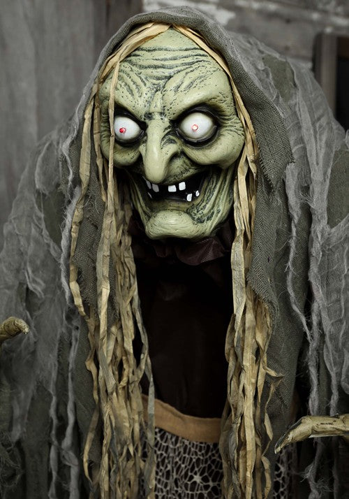 5FT Hag the Witch Animatronic Decoration - Scream Saver - US 8553
