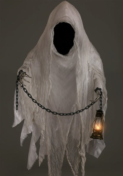 5FT Large Hanging Faceless Ghost Halloween Decoration - US 3073