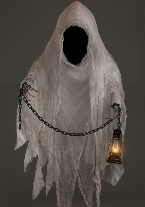 5FT Large Hanging Faceless Ghost Halloween Decoration - US 3073