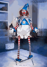 5FT Poltergeist Clown Animatronic Decoration - US 9411