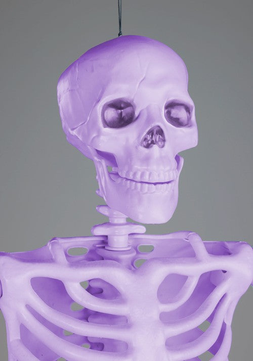 5FT Poseable Crazy Bones Skeleton in Purple Decoration - US 7612