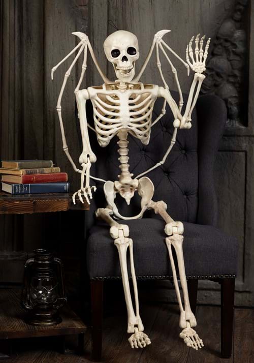 5FT Poseable Winged Skeleton Decoration - US 7348
