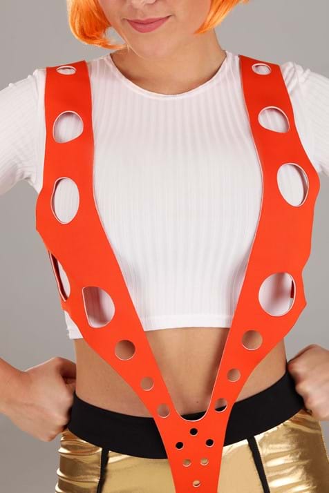 5th Element Leeloo Orange Harness Women's Costume - US 0870