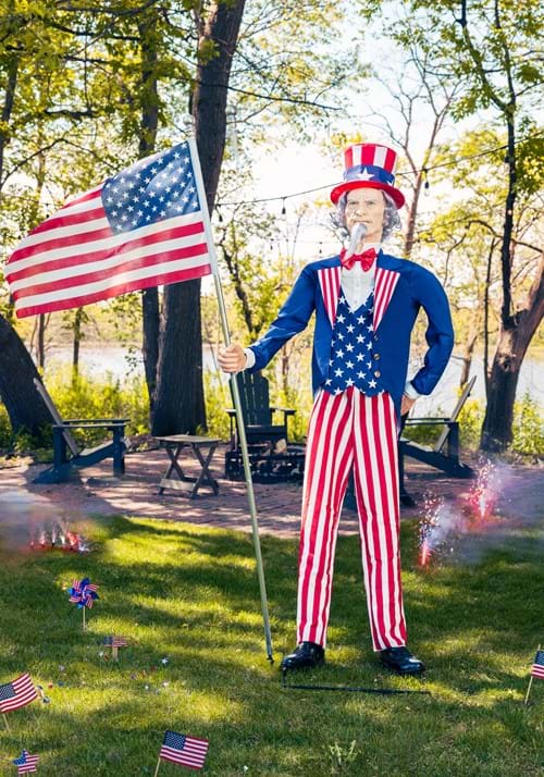 6.5FT Uncle Sam Animatronic Decoration - US 7572
