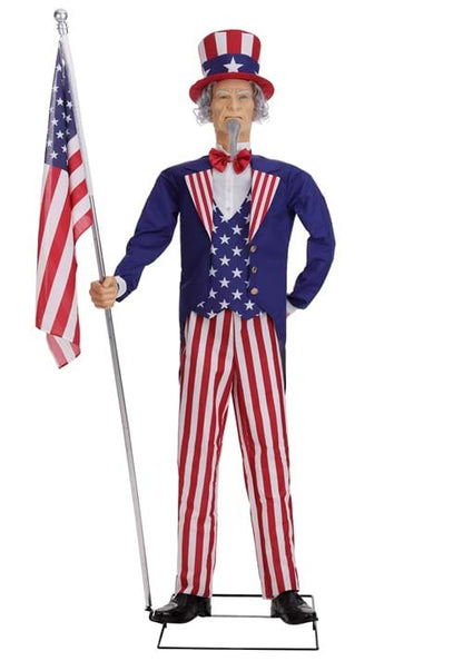 6.5FT Uncle Sam Animatronic Decoration - US 7572