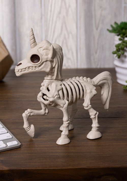 6.75-Inch Skeleton Unicorn Bonez Decoration - US 6510
