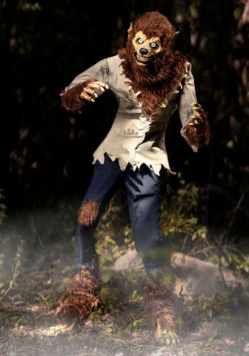 6 Foot Feral Werewolf Animatronic Seasonal Visions International Decoration - US 8727