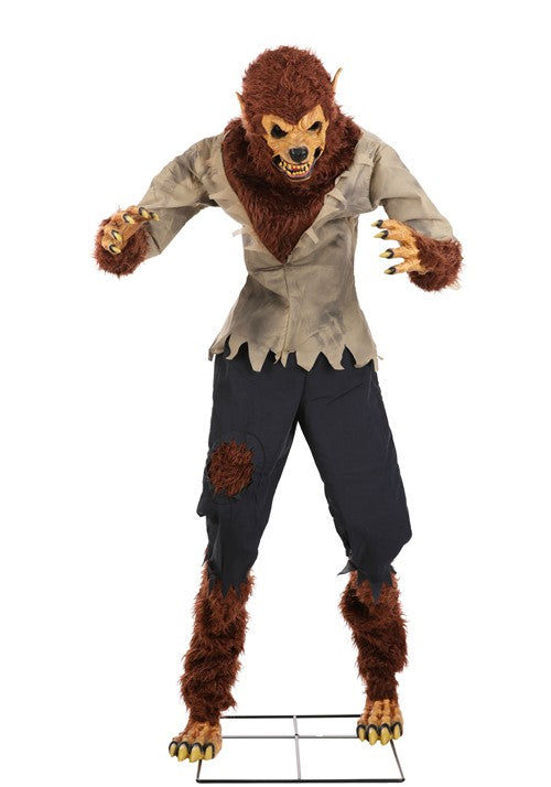 6 Foot Feral Werewolf Animatronic Seasonal Visions International Decoration - US 8727