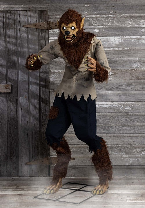 6 Foot Feral Werewolf Animatronic Seasonal Visions International Decoration - US 8727