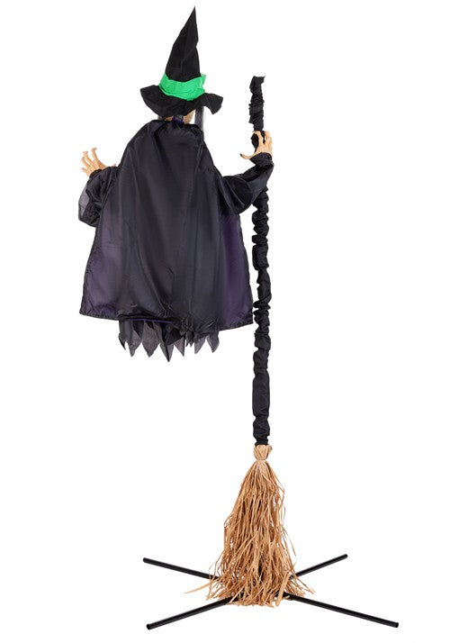 6FT Hovering Hortense Animatronic Witch Decoration - Scream Saver - US 7457