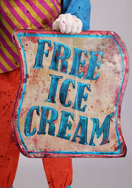 6FT Sweet Treat Saul the Ice Cream Clown Animatronic Decoration - US 5293
