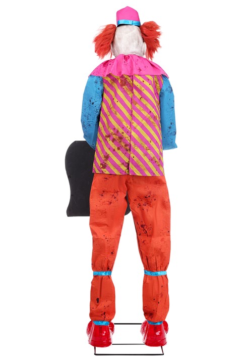 6FT Sweet Treat Saul the Ice Cream Clown Animatronic Decoration - US 5293