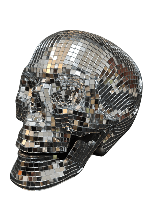 6-Inch Disco Skull Decoration - US 7765
