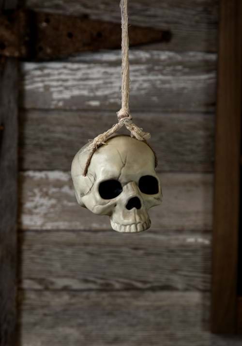 6-Inch Hanging Skull Halloween Decoration - US 0600