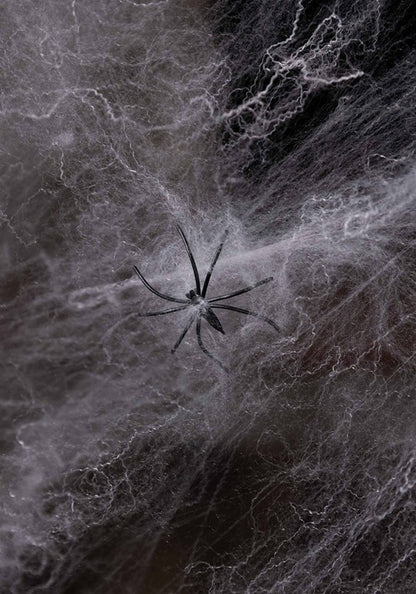 200 Square FT White Spider Web Halloween Prop - US 4367