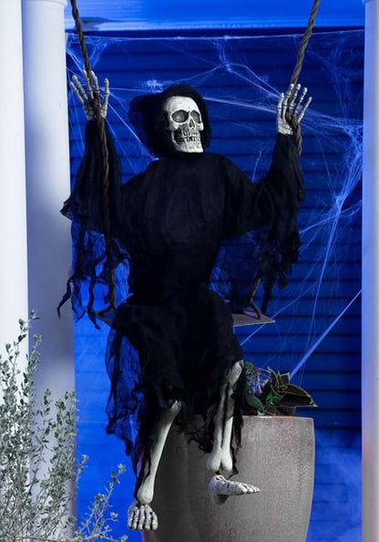 5FT Grim Reaper Swinging Halloween Decoration - US 4265
