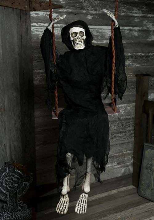 5FT Grim Reaper Swinging Halloween Decoration - US 4265
