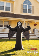 6FT Scream Ghost Face Inflatable Outdoor Decoration - US 8087