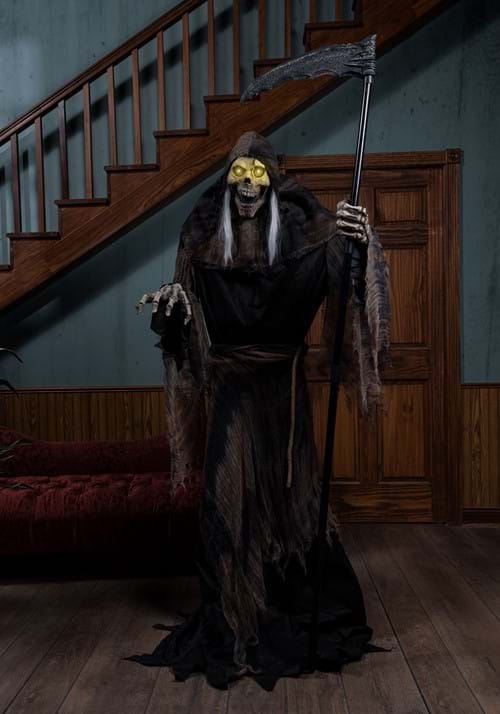 6 Foot Lunging Reaper Animatronic Seasonal Visions International Decoration - US 6035