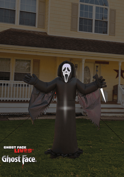 6FT Scream Ghost Face Inflatable Outdoor Decoration - US 8087