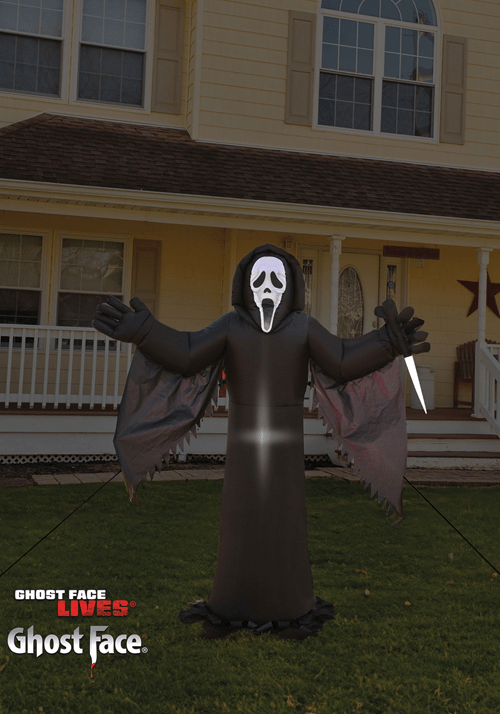 6FT Scream Ghost Face Inflatable Outdoor Decoration - US 8087