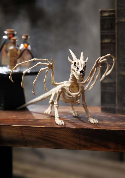 7-Inch Dragon Skeleton Halloween Decoration - US 7316