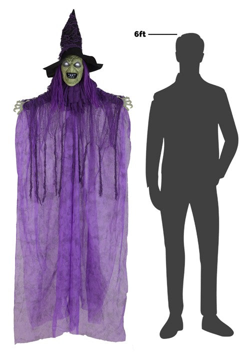 7FT Luxara the Lavender Witch Hanging Decoration - US 0542