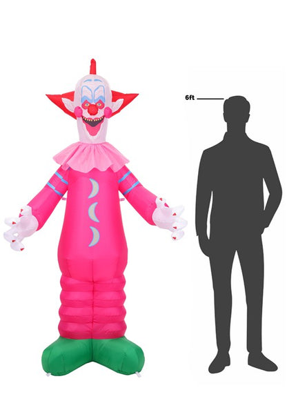 7FT Slim Killer Klowns from Outer Space Inflatable Decoration - US 8454
