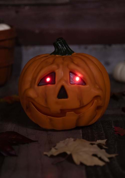 7-Inch Talking Light Up Jack O Lantern with Moving Jaw Decoration - US 4270