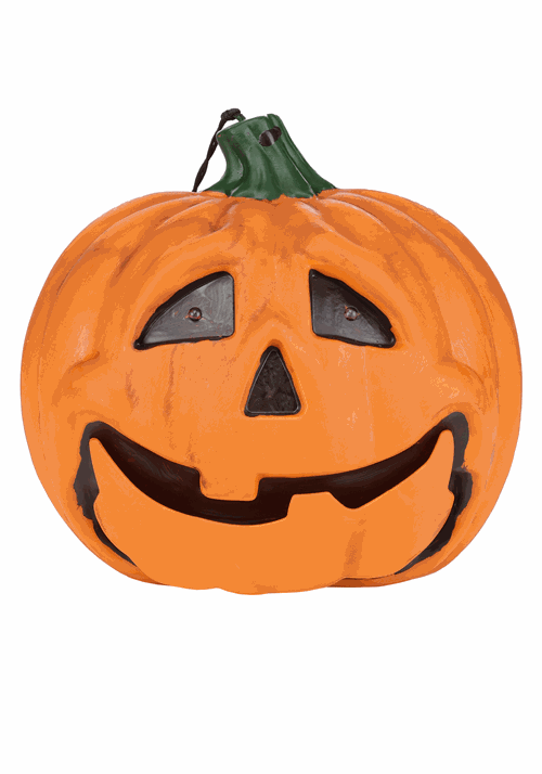 7-Inch Talking Light Up Jack O Lantern with Moving Jaw Decoration - US 4270