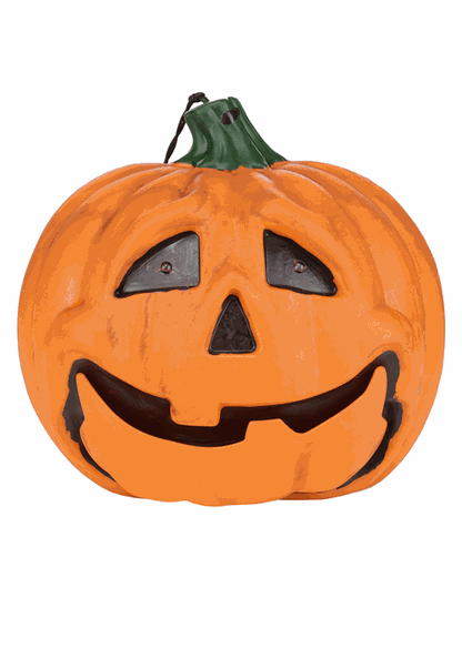 7-Inch Talking Light Up Jack O Lantern with Moving Jaw Decoration - US 4270