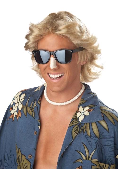 Blonde '70s Feathered Men's Wig - US 9361