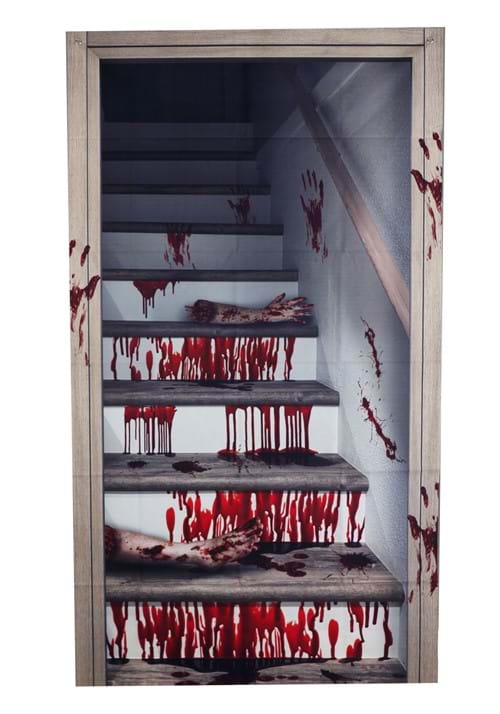 71" Bloody Horror Stairwell Curtain Halloween Decoration - US 5274