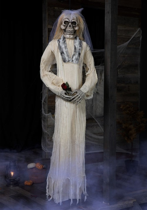 6FT Bride and Groom Halloween Skeleton Decoration Set - US 7160