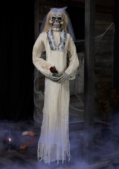 6FT Bride and Groom Halloween Skeleton Decoration Set - US 7160