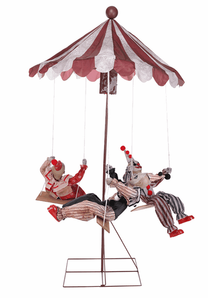 6FT Clown Go Round Animated Decoration - US 1080